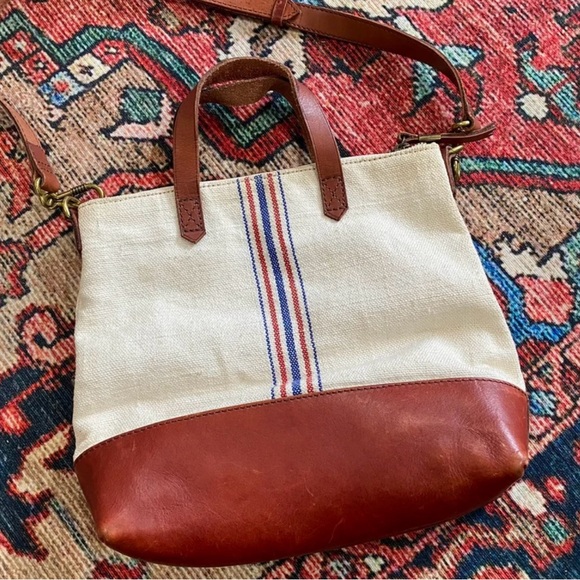 Madewell Canvas Striped Mini Transport - Picture 4 of 11